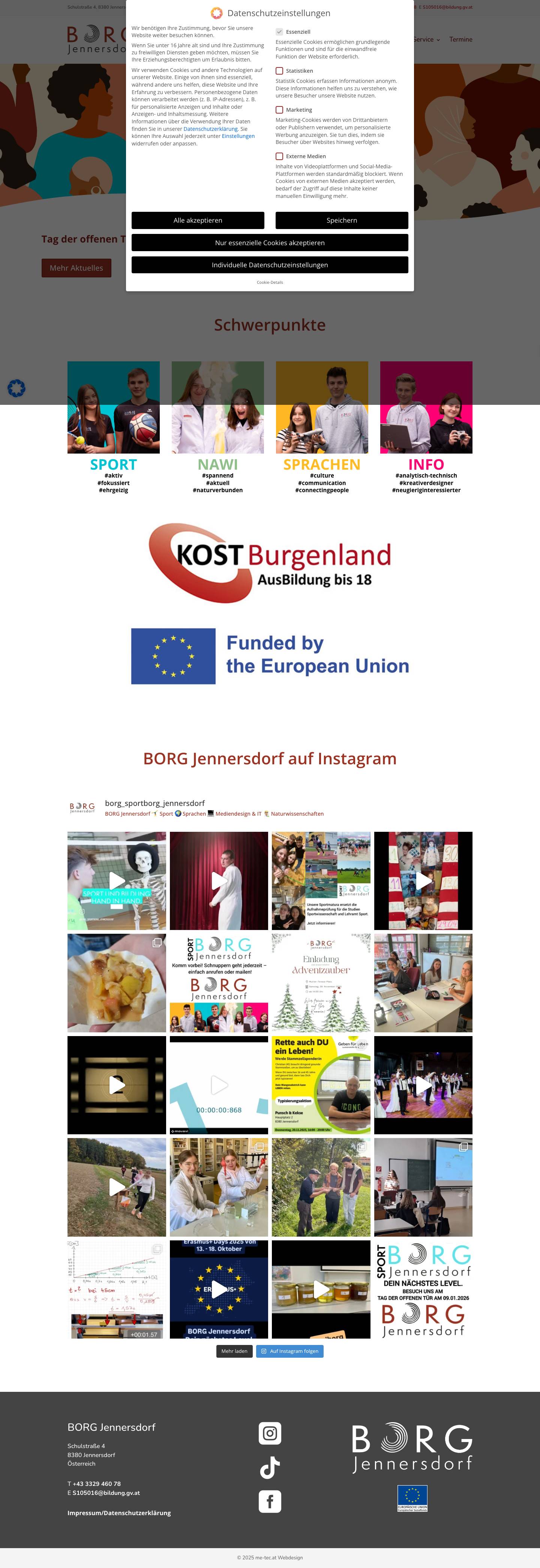 Home – BORG Jennersdorf - Full Screenshot