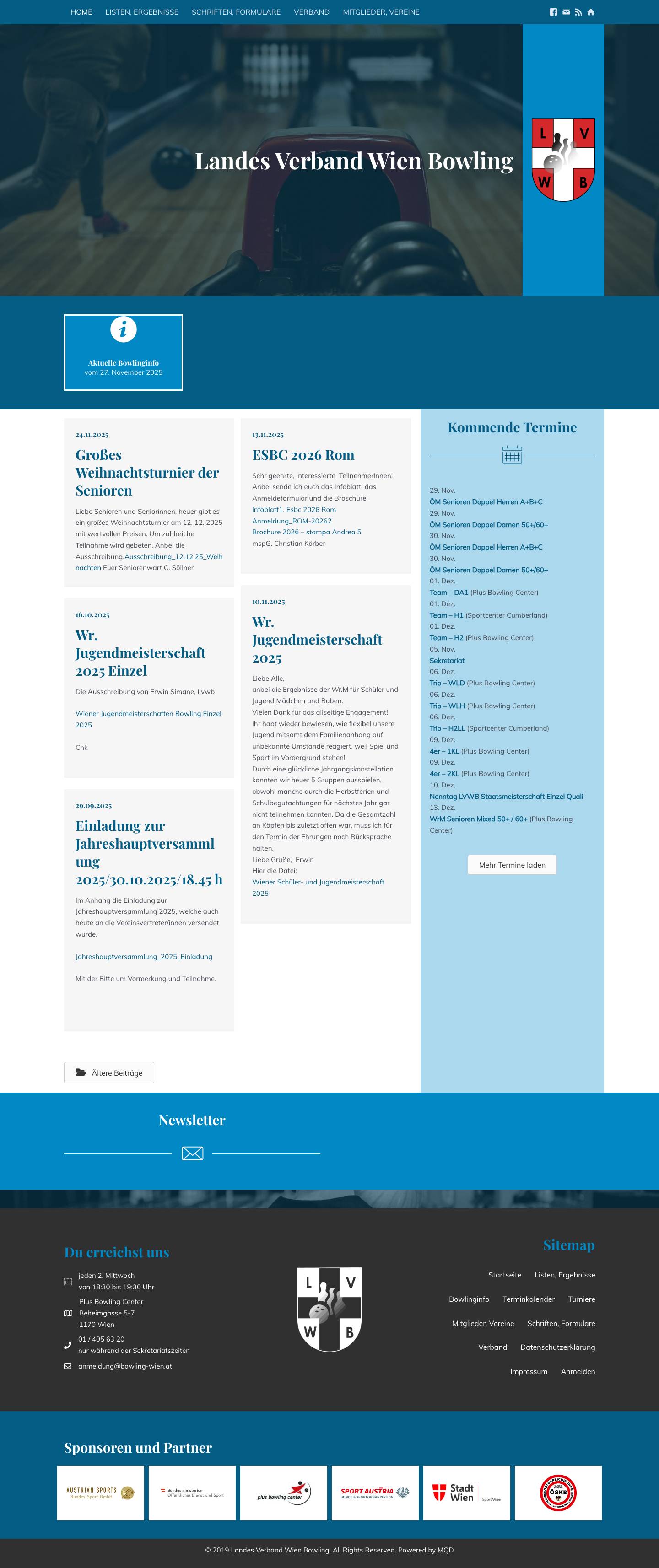 Landes Verband Wien Bowling - Full Screenshot