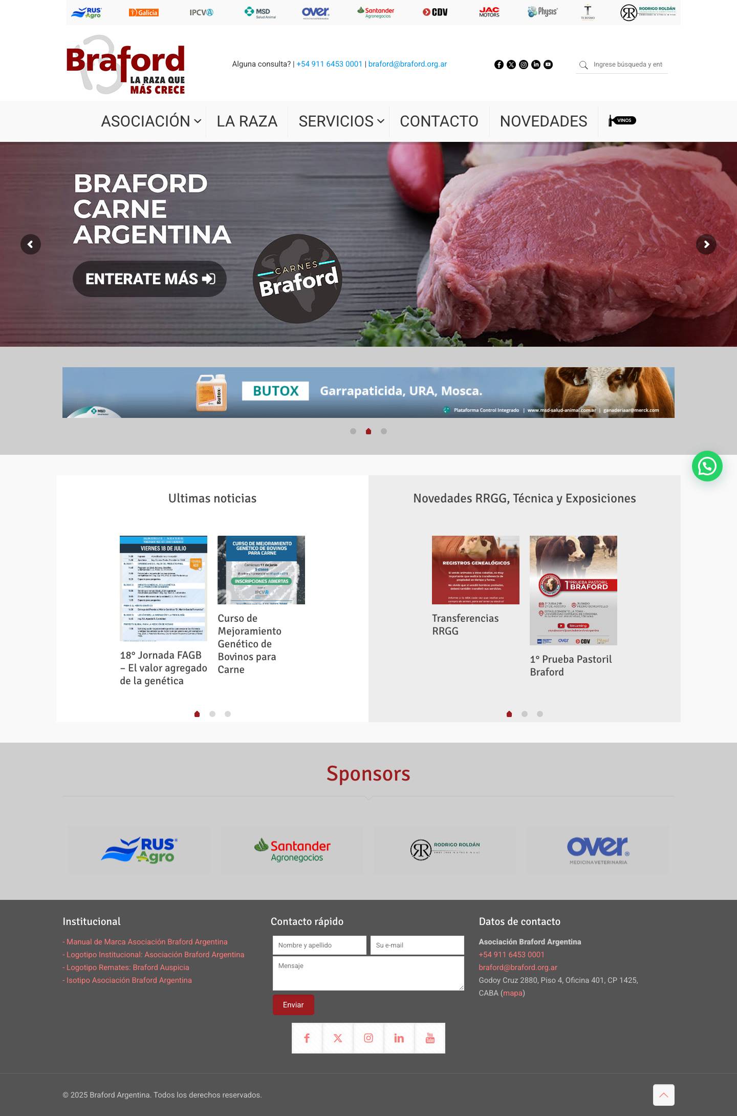 Inicio - Braford - Full Screenshot