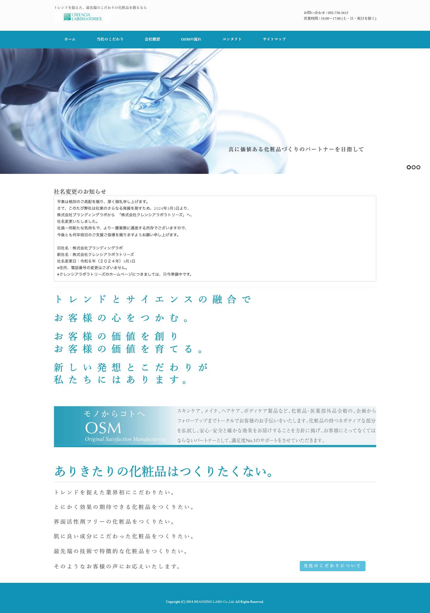 株式会社ブランディングラボ - Full Screenshot