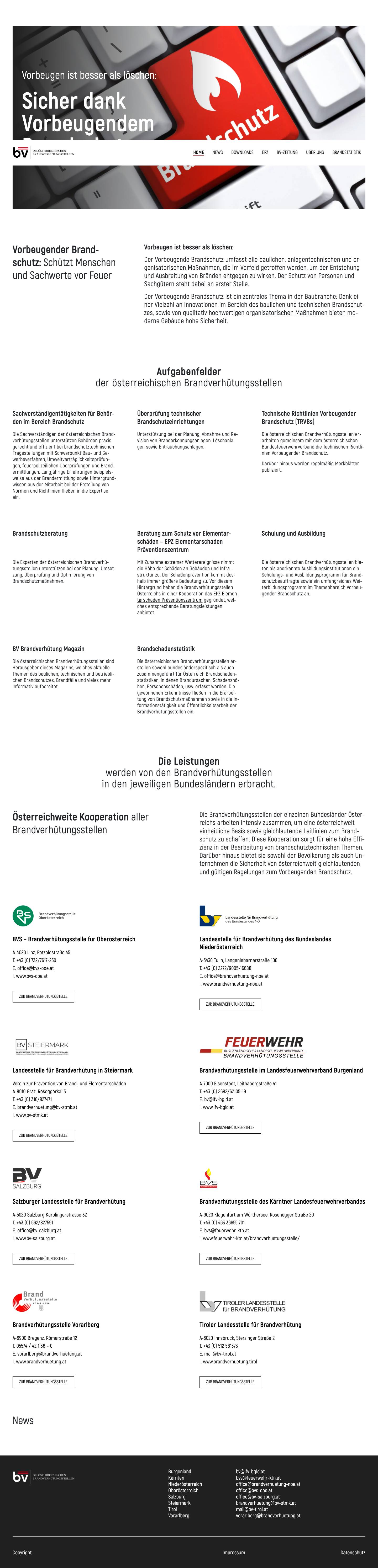 Home - BV Stellen - Full Screenshot