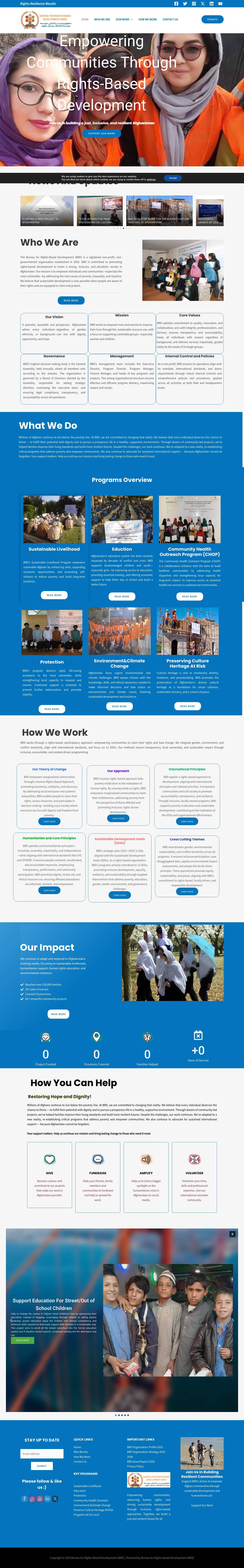 Home - Bureau for Rights-Based Development (BRD) - Full Screenshot