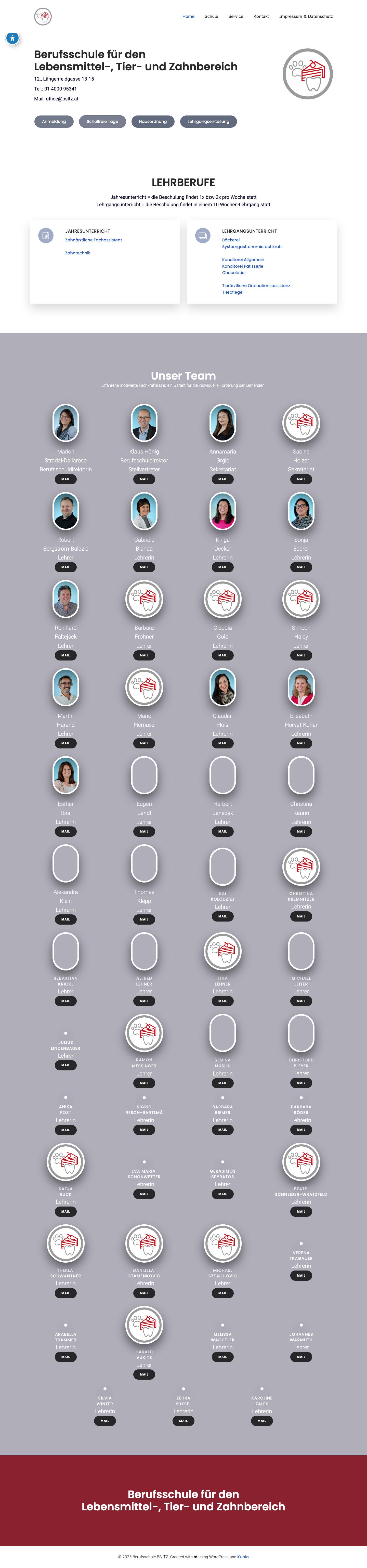 Berufsschule BSLTZ – powered by easyname - Full Screenshot