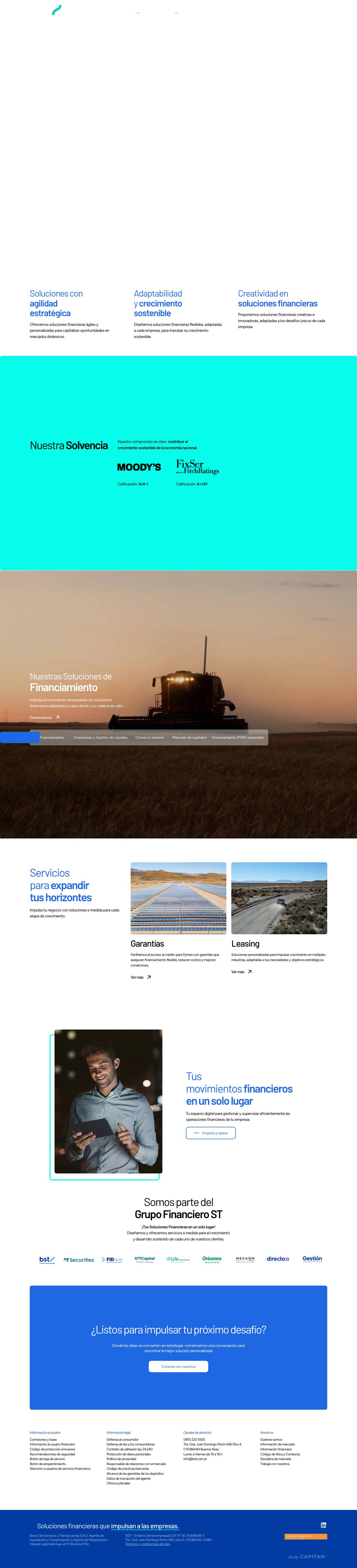 El banco de las empresas | BST - Full Screenshot