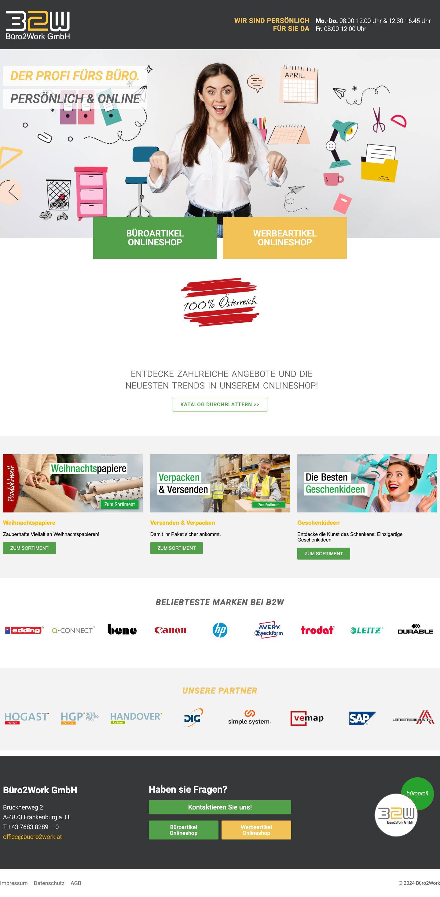 Home - Büro2Work - Full Screenshot