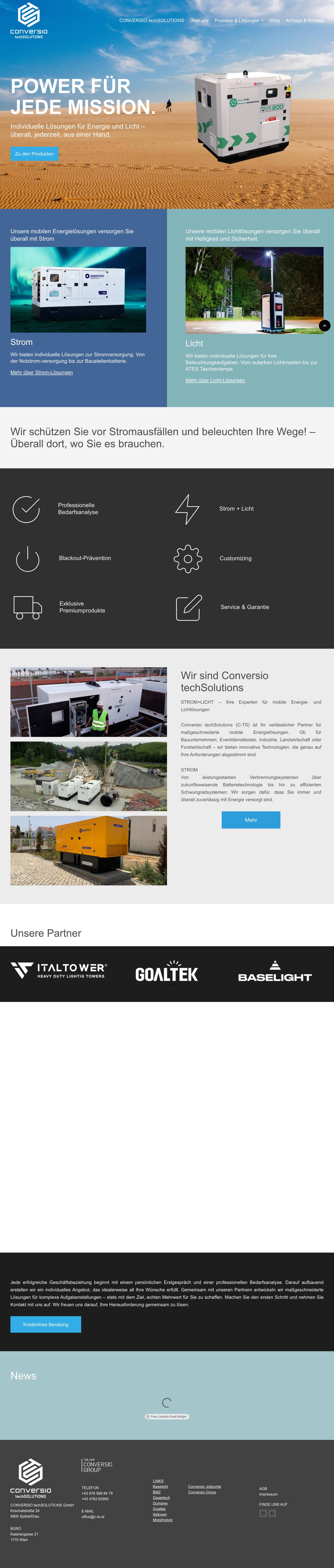 CONVERSIO techSOLUTIONS - Full Screenshot