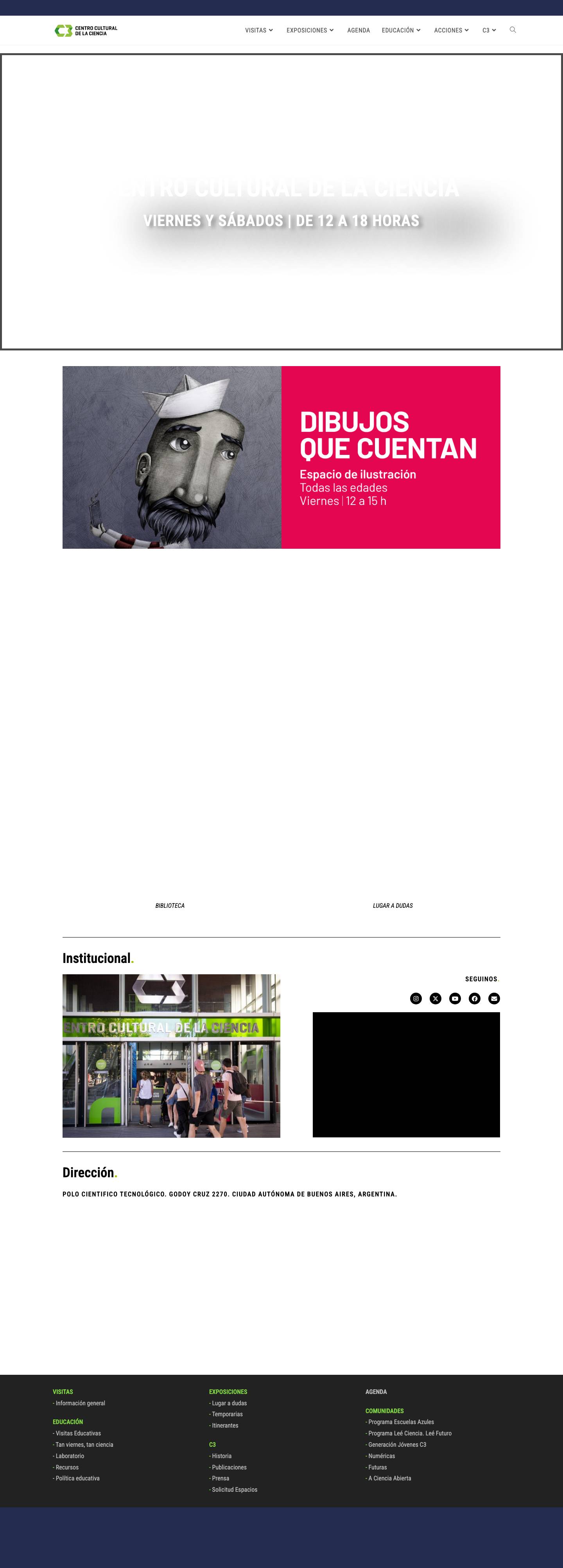 Centro Cultural de la Ciencia – C3 - Full Screenshot