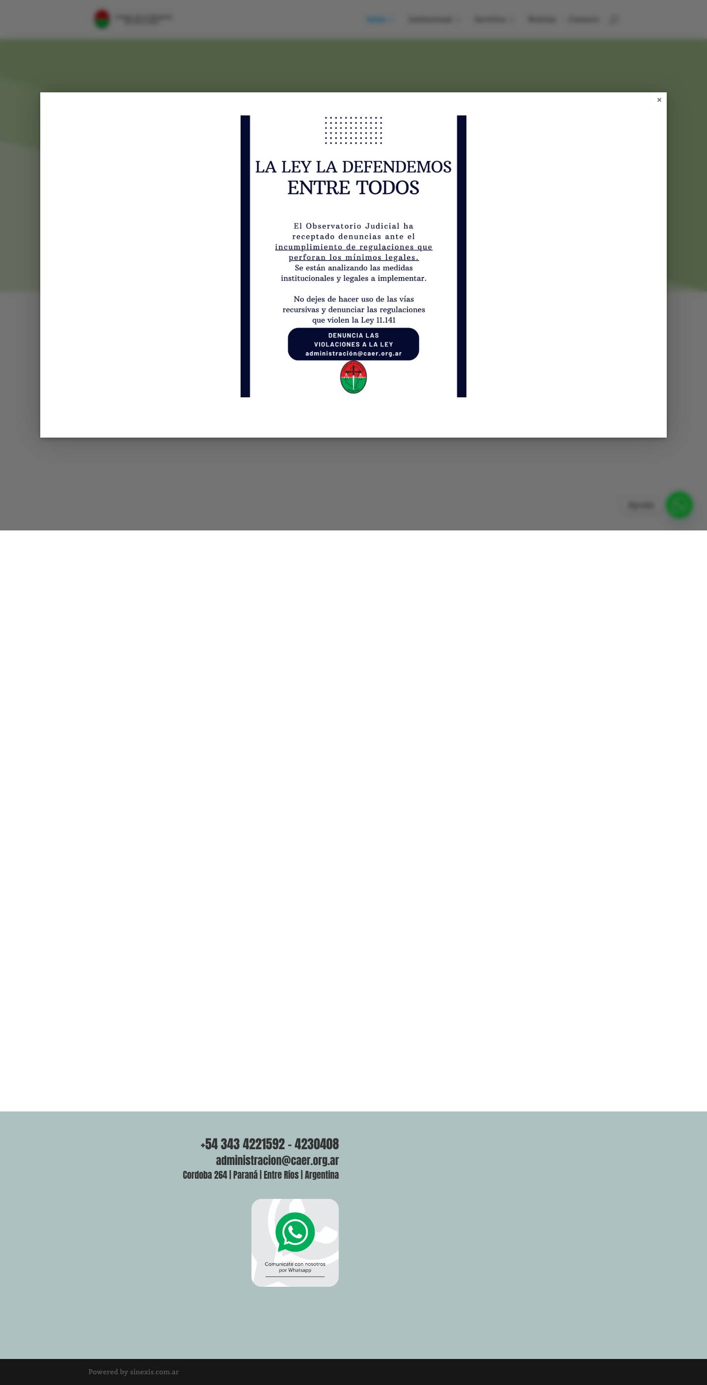 Colegio de la Abogacía de Entre Ríos | Colegio de la Abogacía de Entre Ríos - Full Screenshot