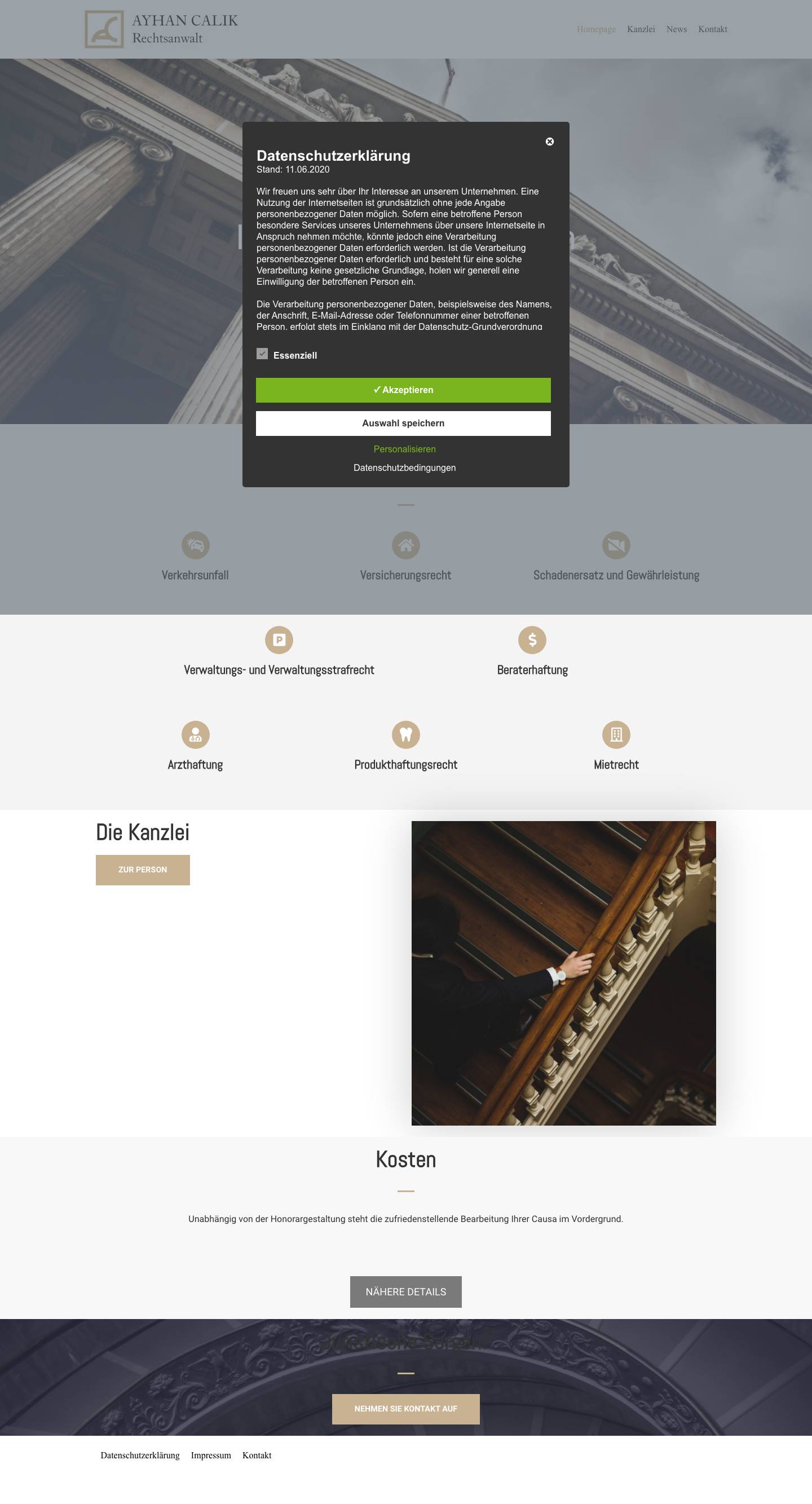 Homepage - Ayhan Calik - Full Screenshot