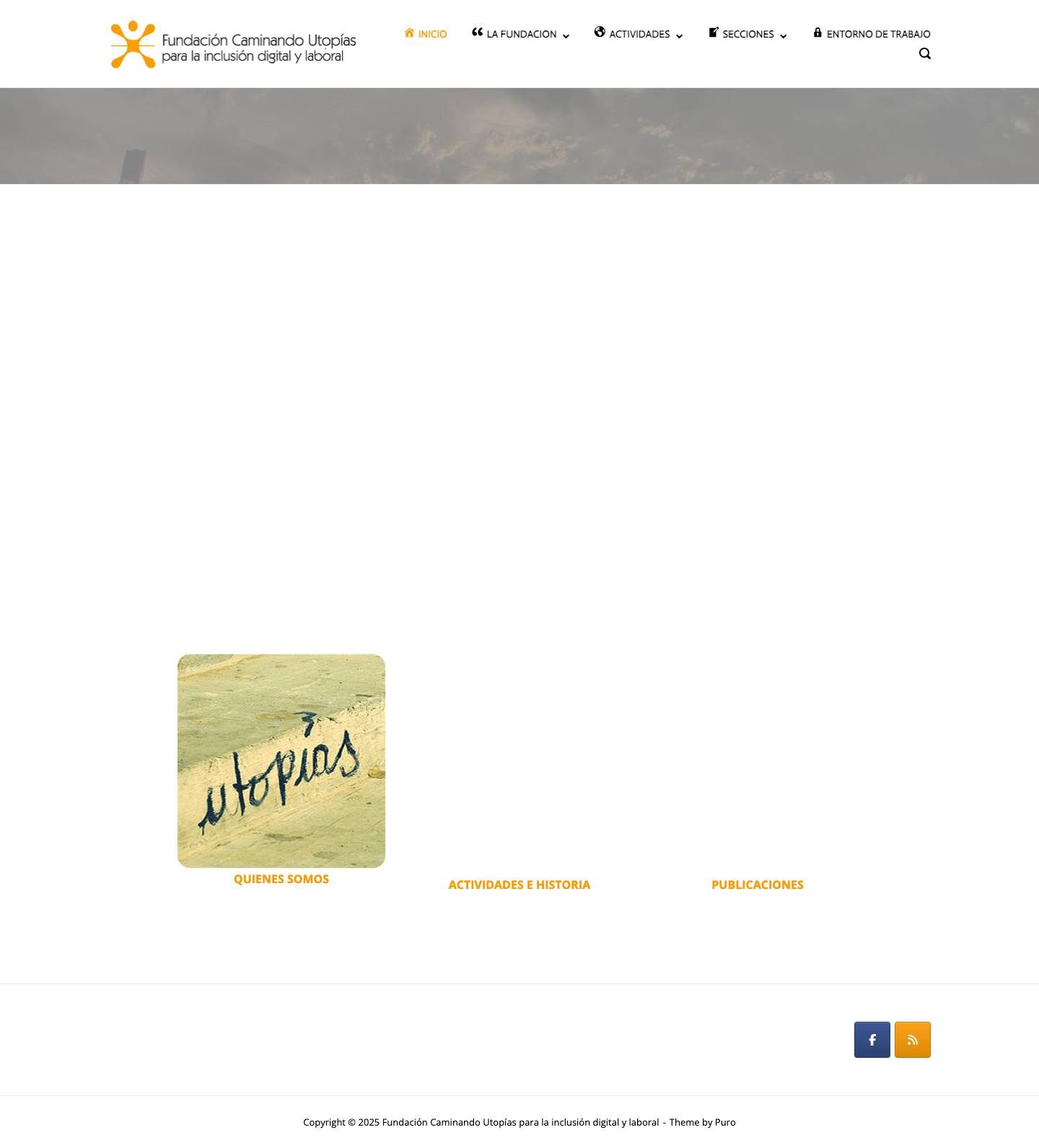 Fundación Caminando Utopías para la inclusión digital y laboral – FCU origen en el CTT-UBA, Cursos e información laboral - Full Screenshot