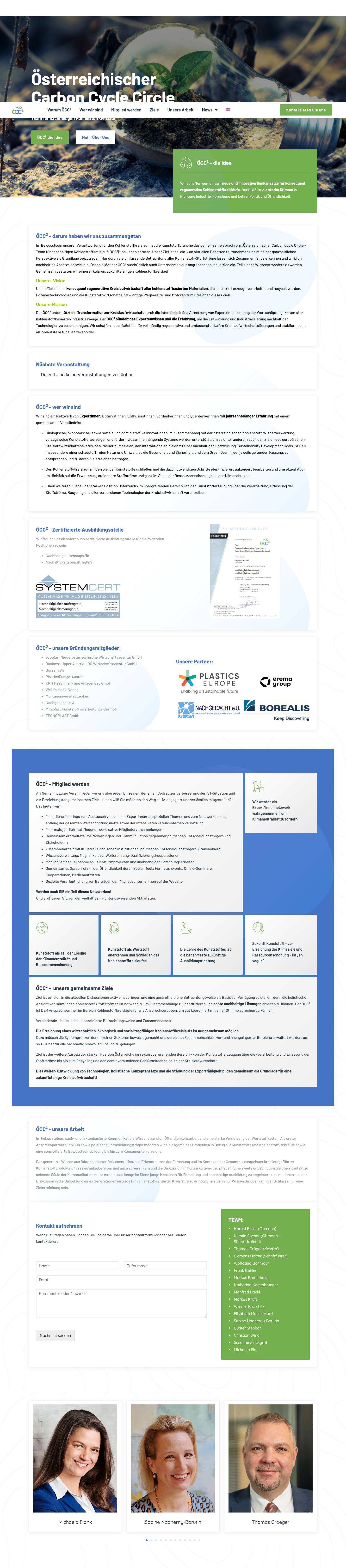 Österreichischer Carbon Cycle Circle ÖCC² - Full Screenshot