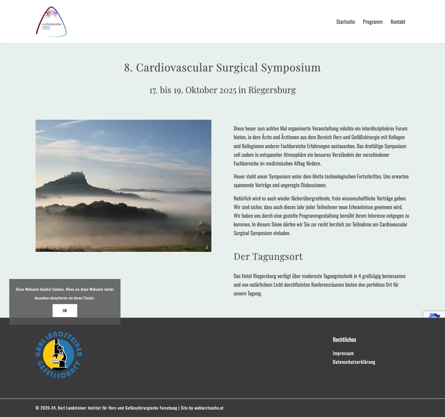 Cardiovascular Surgical Symposium – Karl Landsteiner Gesellschaft - Full Screenshot