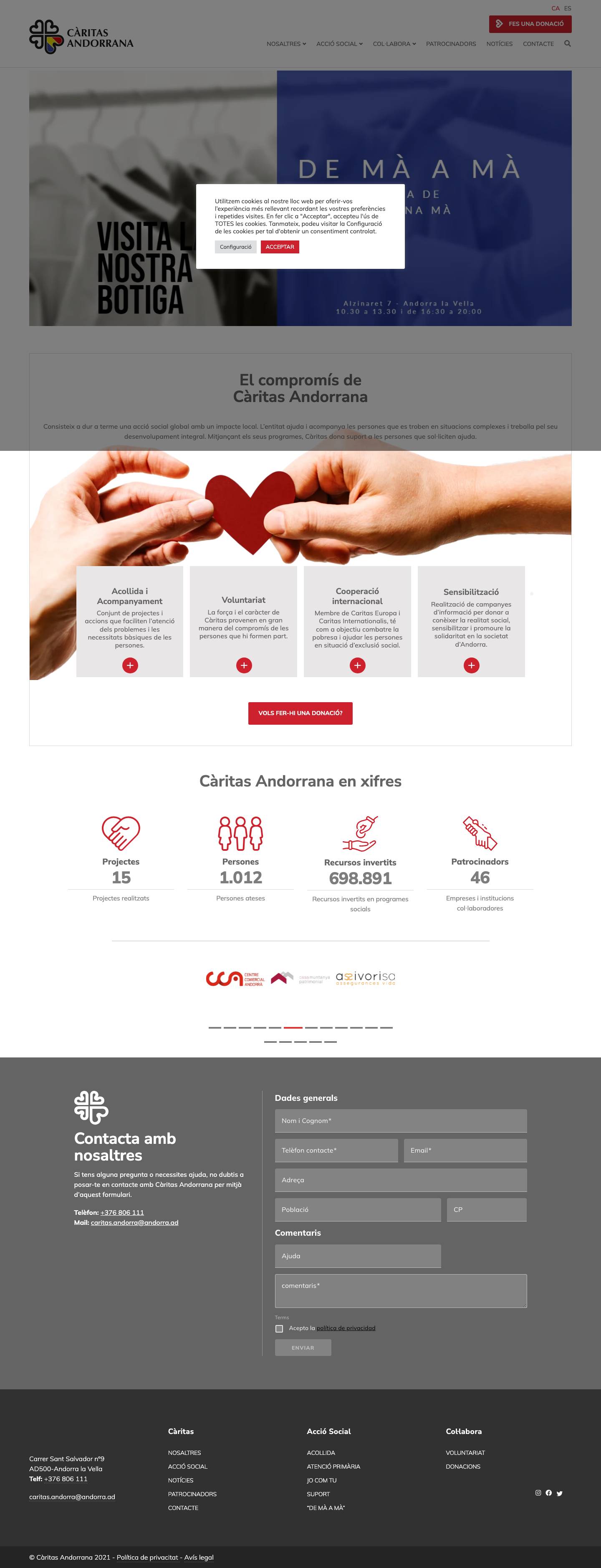 Càritas Andorrana - Càritas Andorrana - Full Screenshot