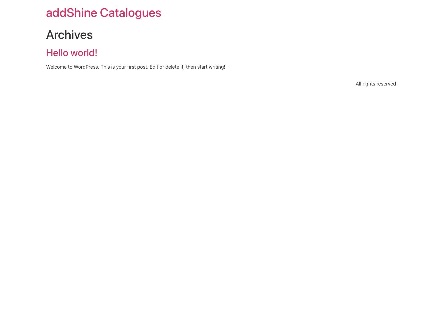 addShine Catalogues - Full Screenshot