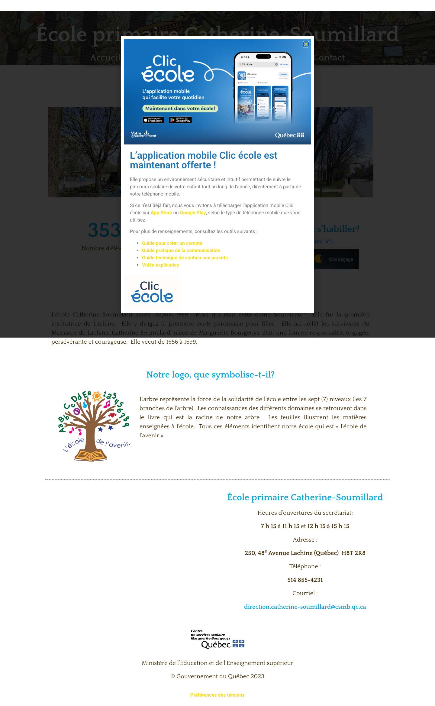 Votre école primaire - École Catherine-Soumillard - Full Screenshot