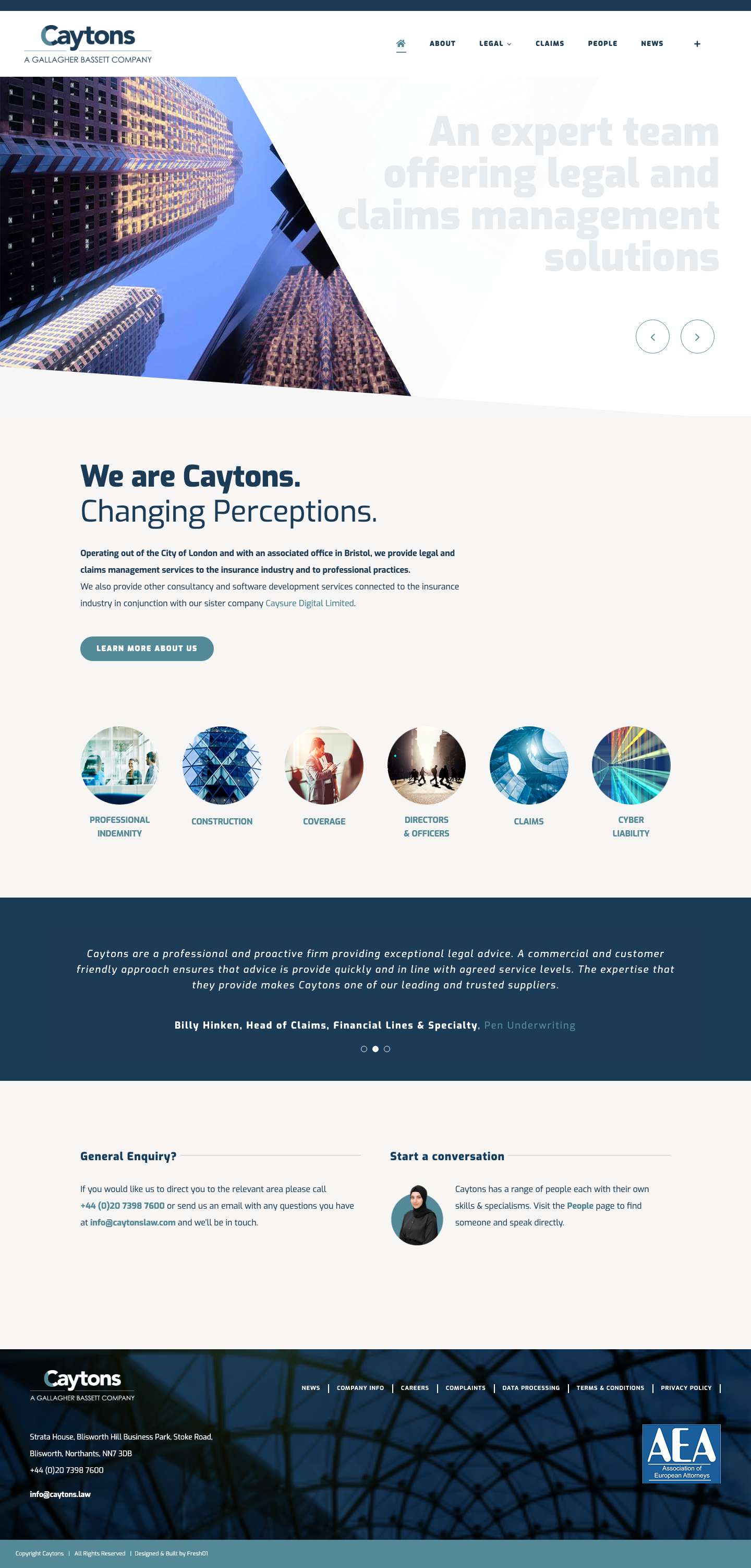 UK - Caytons - Full Screenshot