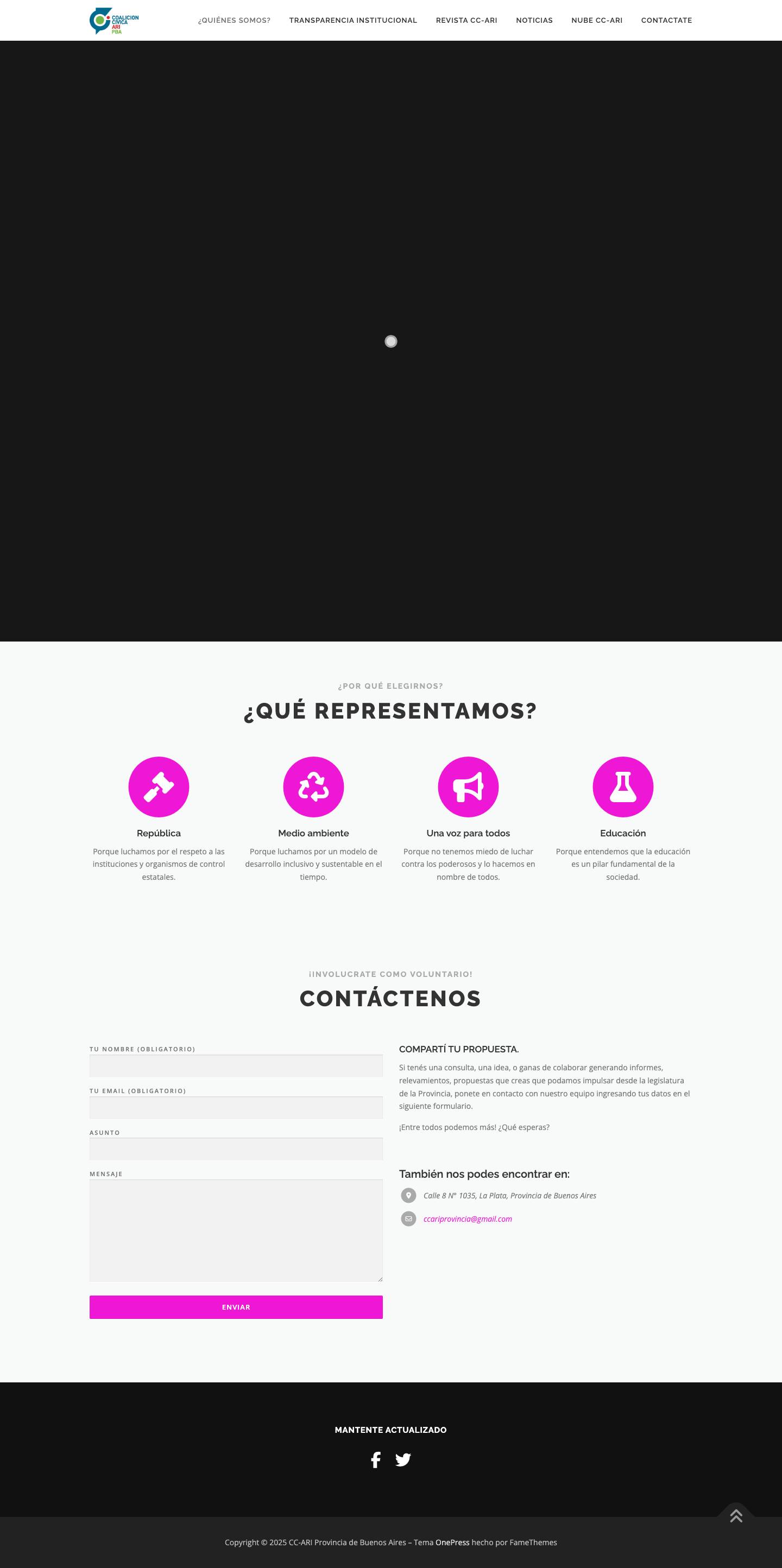 CC-ARI Provincia de Buenos Aires – Sitio oficial - Full Screenshot