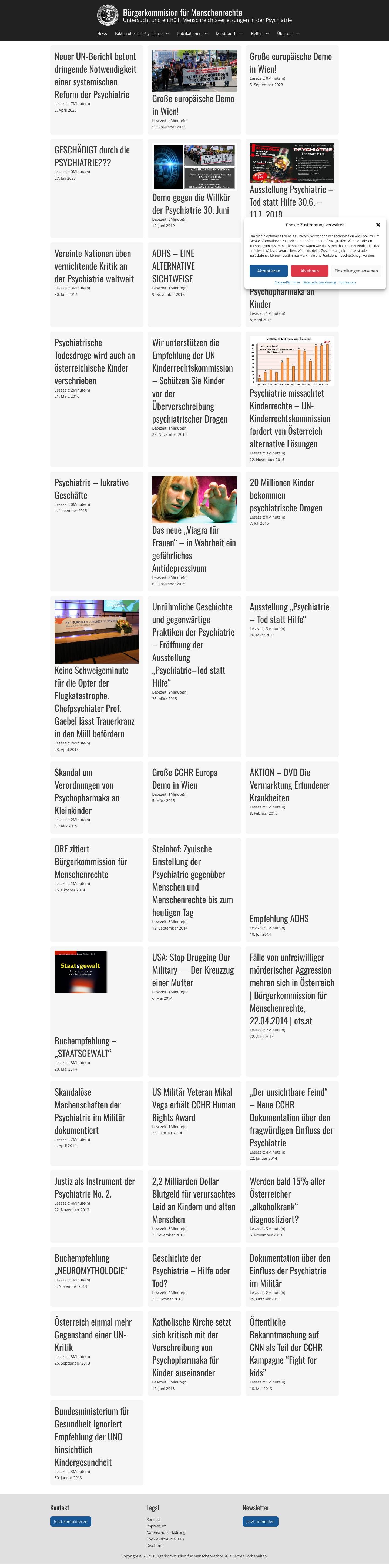 CCHR – Bürgerkommision für Menschenrechte - Full Screenshot