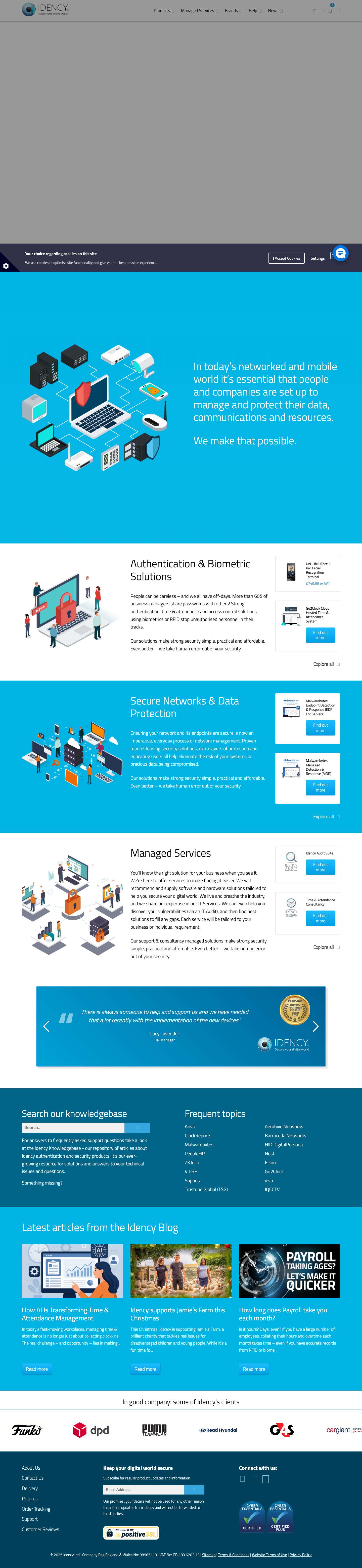 Idency - Secure Your Digital World - Full Screenshot