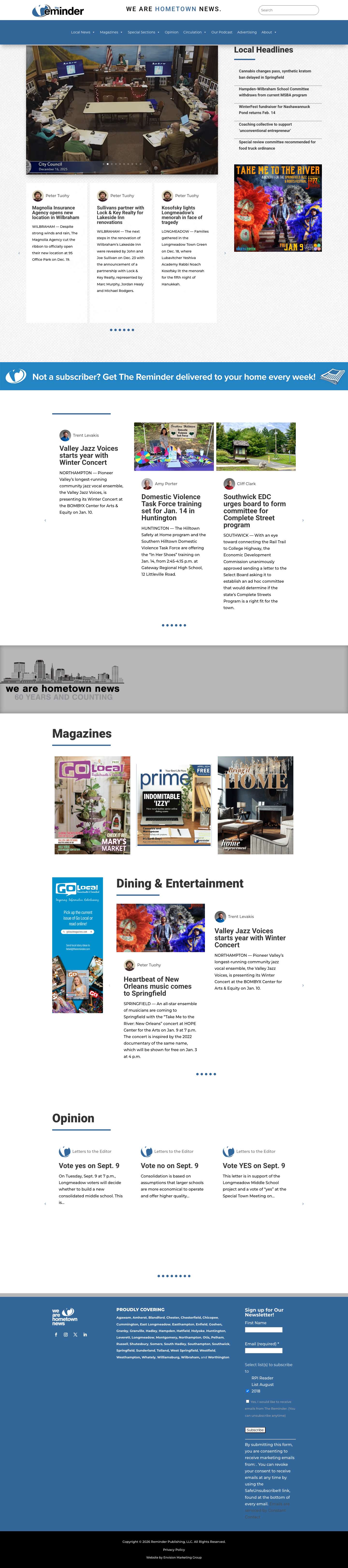 Home - The Reminder - Full Screenshot