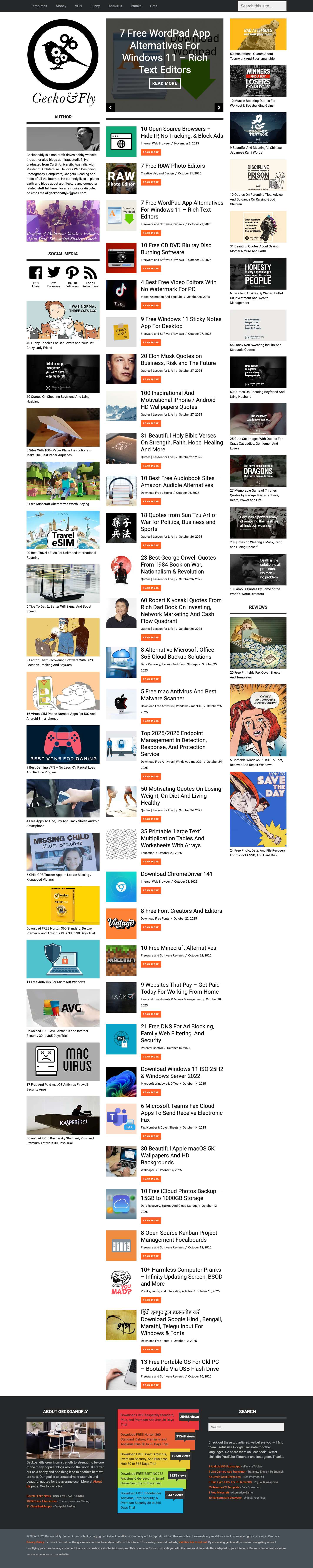 Geckoandfly - Full Screenshot