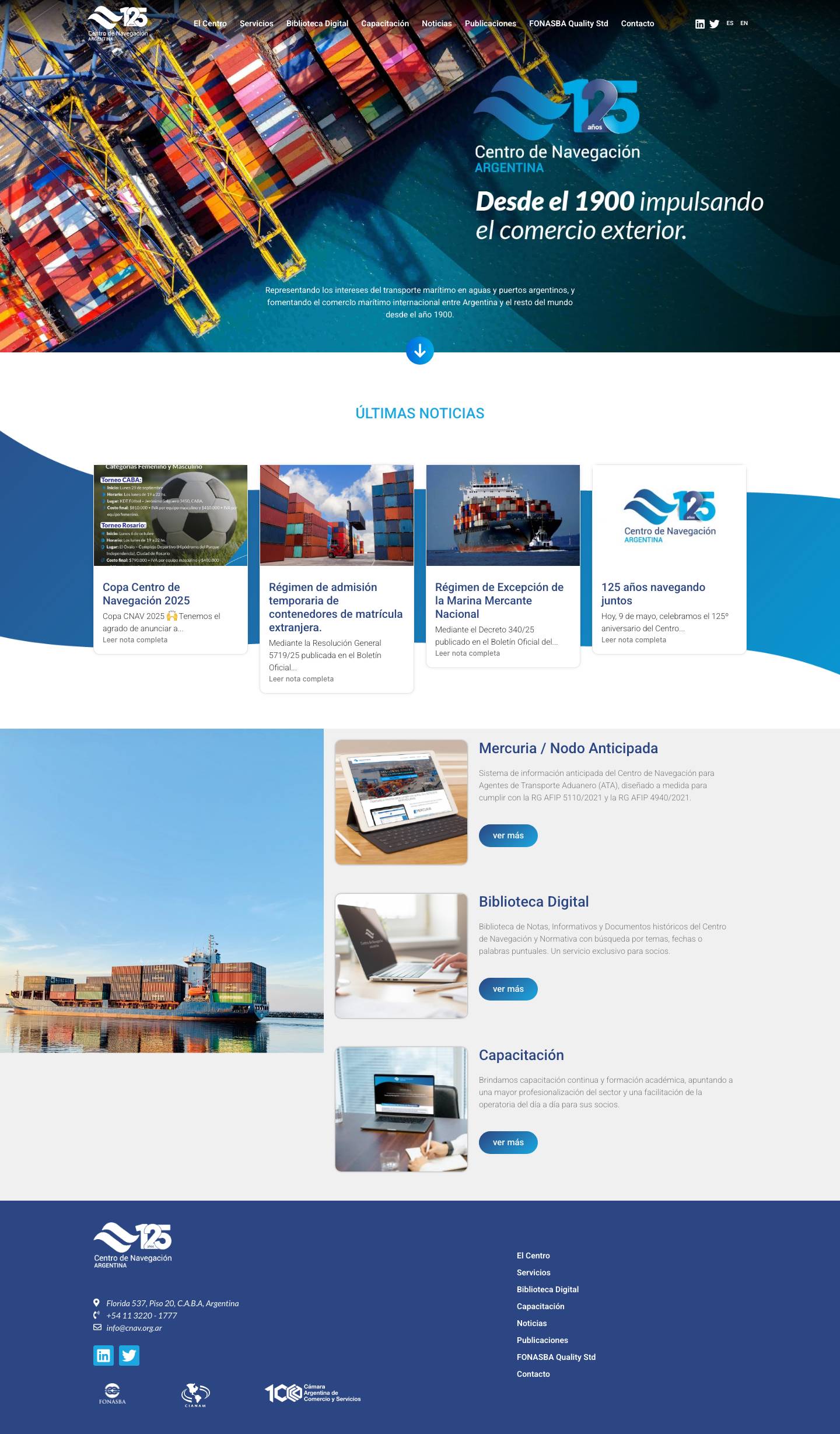 Centro de navegacion – Centro de Navegación Argentina - Full Screenshot