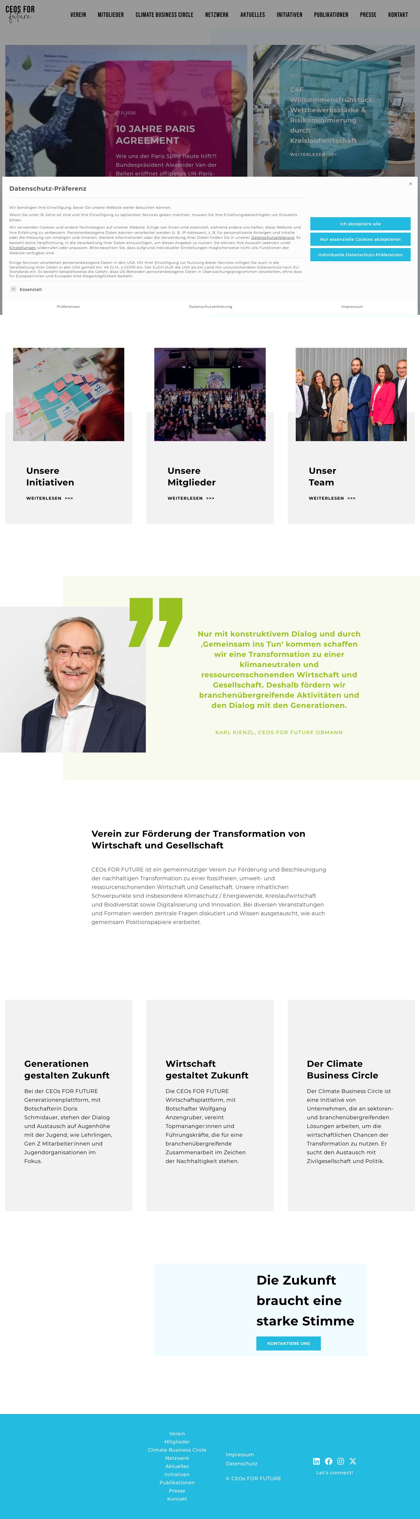 CEOs FOR FUTURE - CEOs FOR FUTURE - Full Screenshot