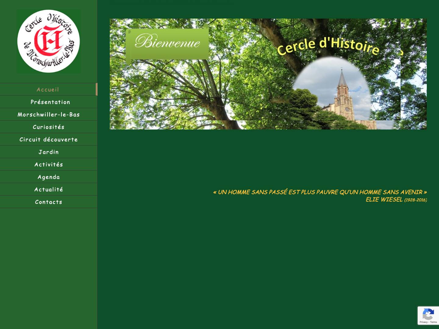 Accueil - Cercle d'Histoire de Morschwiller le Bas - Full Screenshot