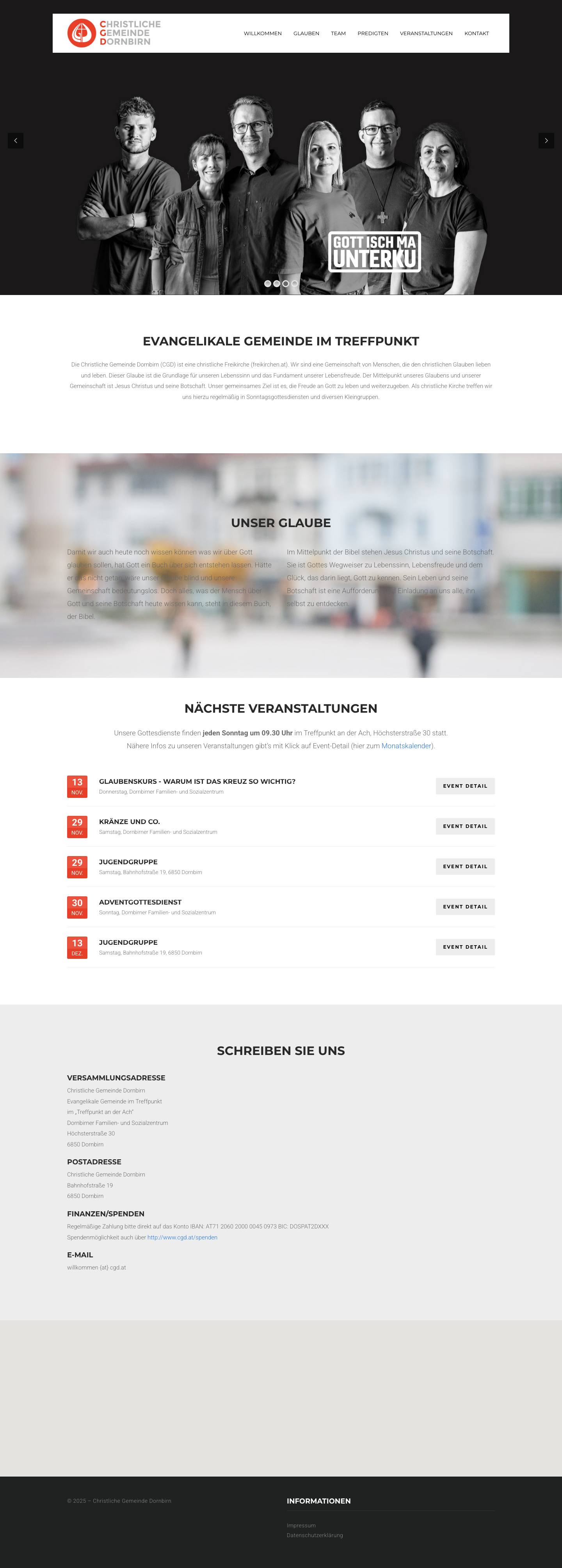 CGD Dornbirn – Christliche Gemeinde Dornbirn - Full Screenshot