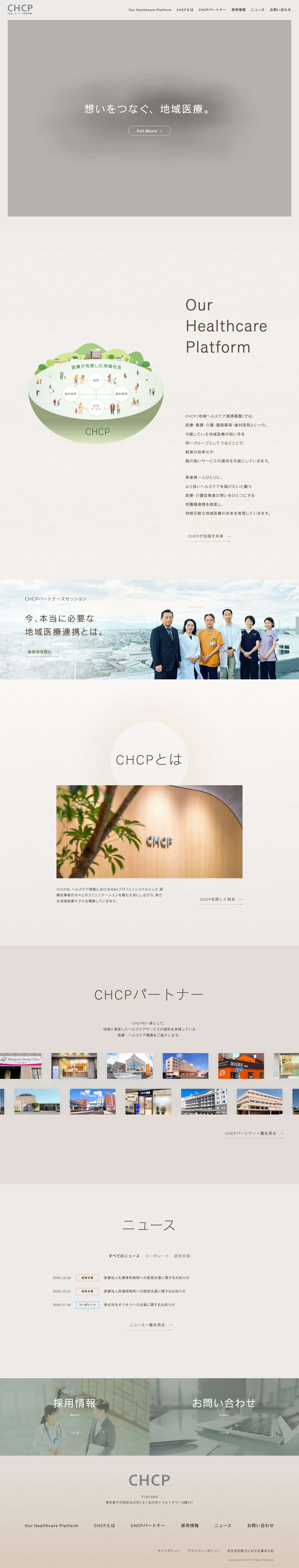 CHCP 地域ヘルスケア連携基盤 - Full Screenshot