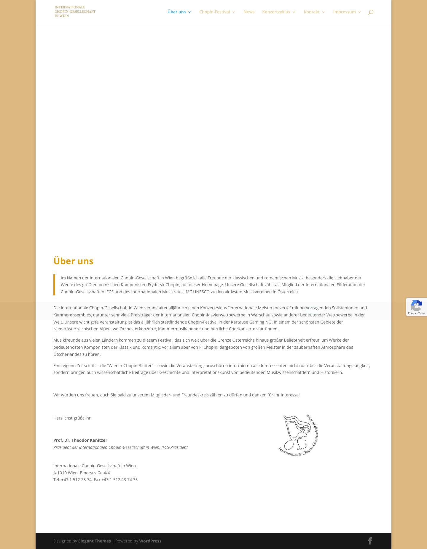 Internationale Chopin Gesellschaft in Wien | - Full Screenshot