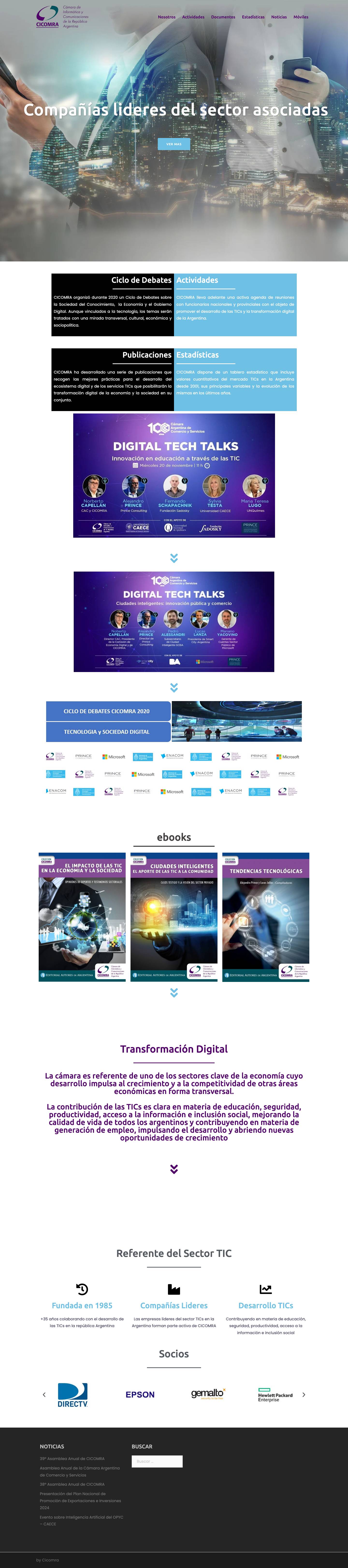 Home - Cicomra - Full Screenshot