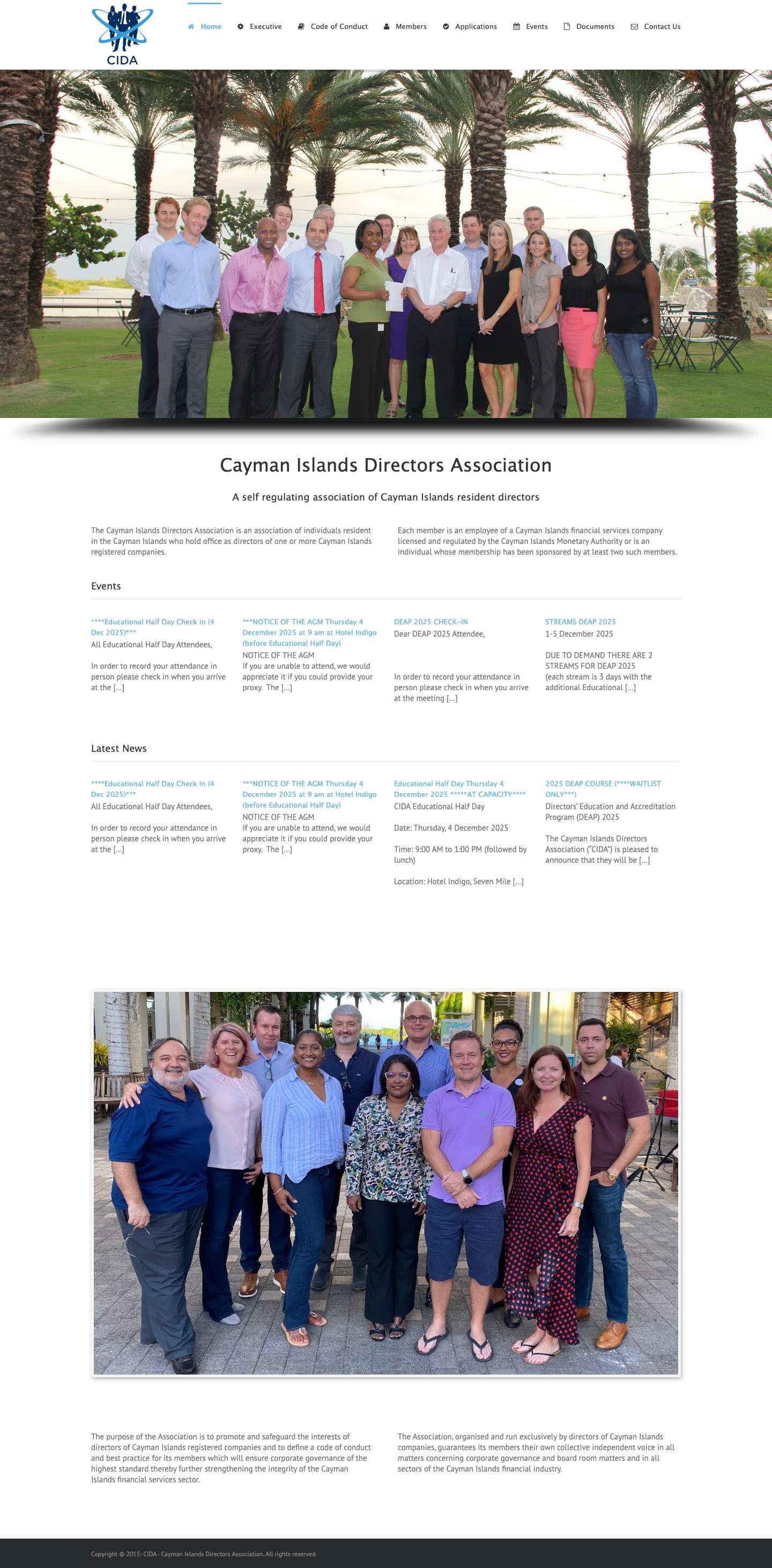 CIDA – Cayman Islands Directors Association - Full Screenshot