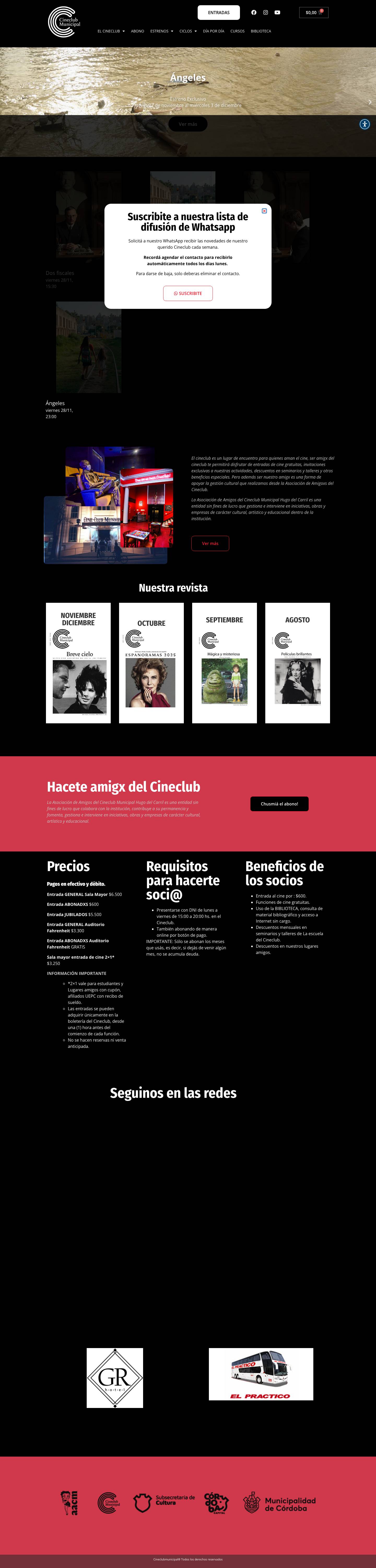 Cineclub Municipal – El amor por las películas. - Full Screenshot