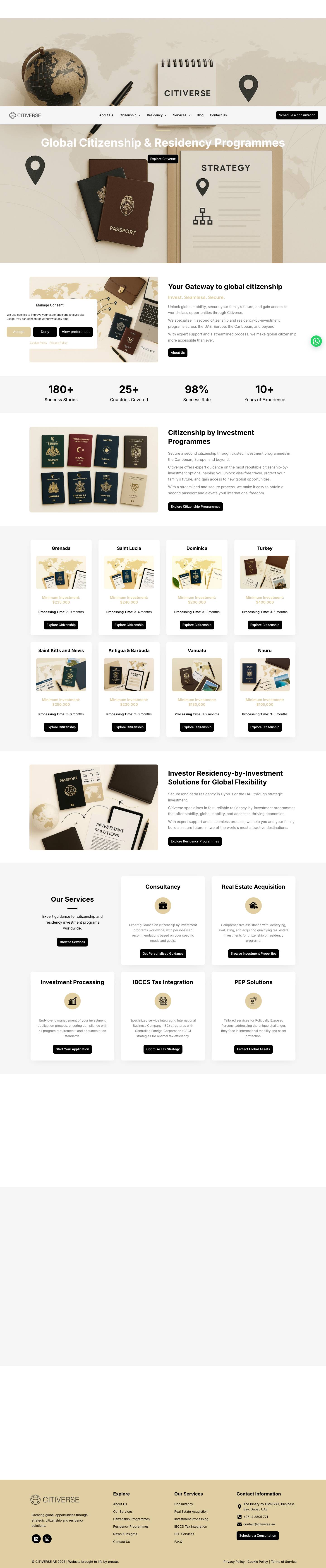 Global Citizenship & Residency by Investment - CitiverseWhatsApp - Full Screenshot
