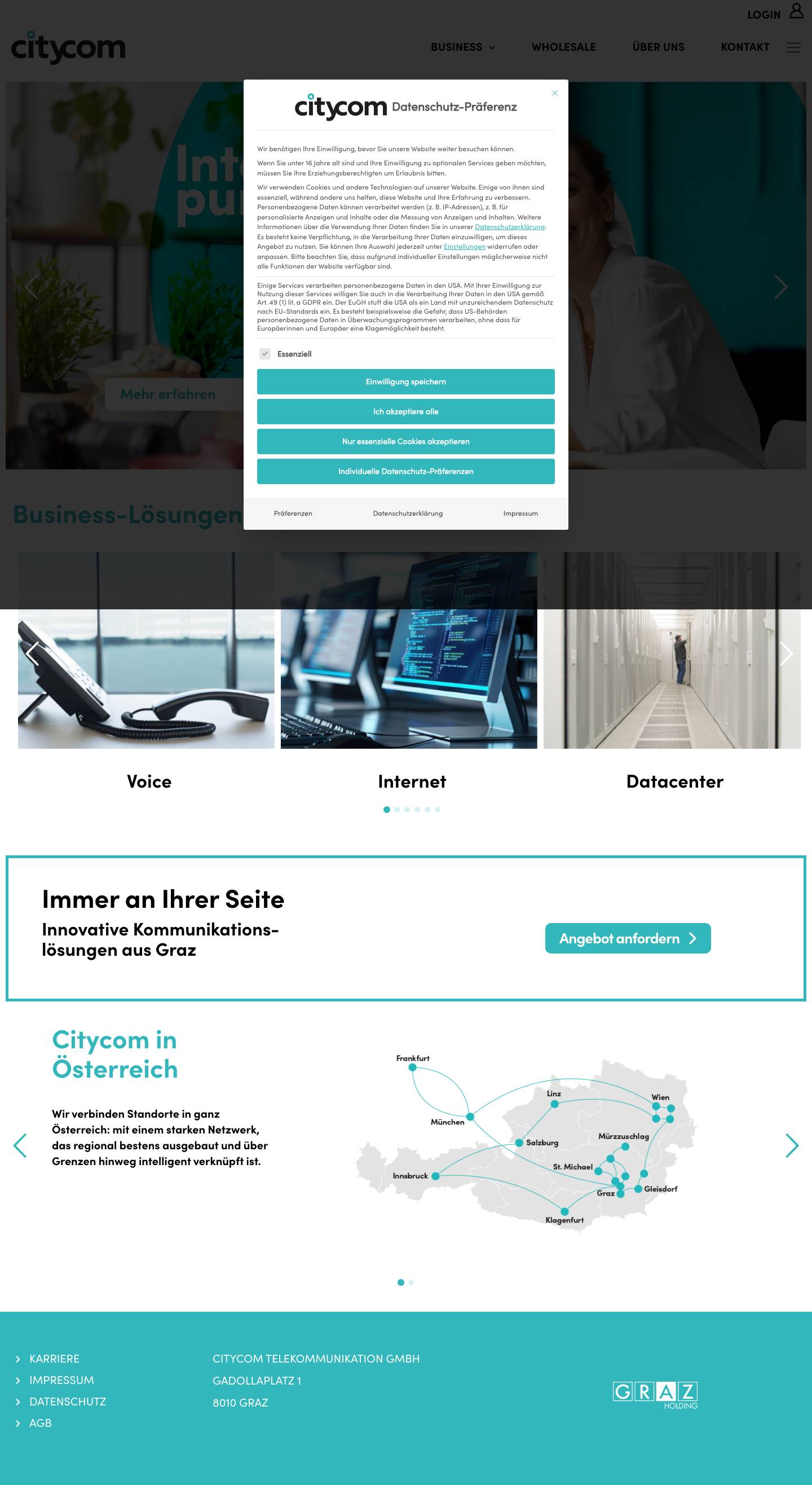 Citycom | Home - Full Screenshot