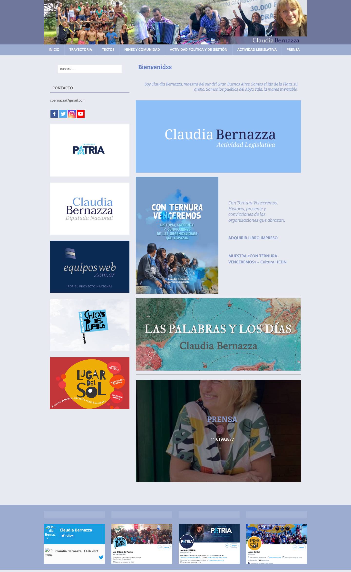 Bienvenidxs - Claudia Bernazza - Full Screenshot