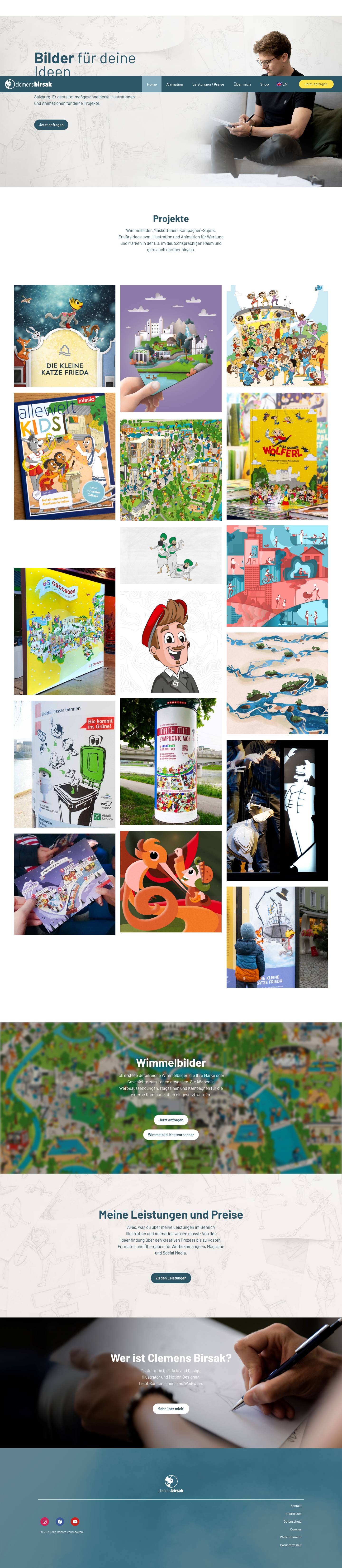 Bilder für deine Ideen | Clemens Birsak | Illustration Salzburg - Full Screenshot