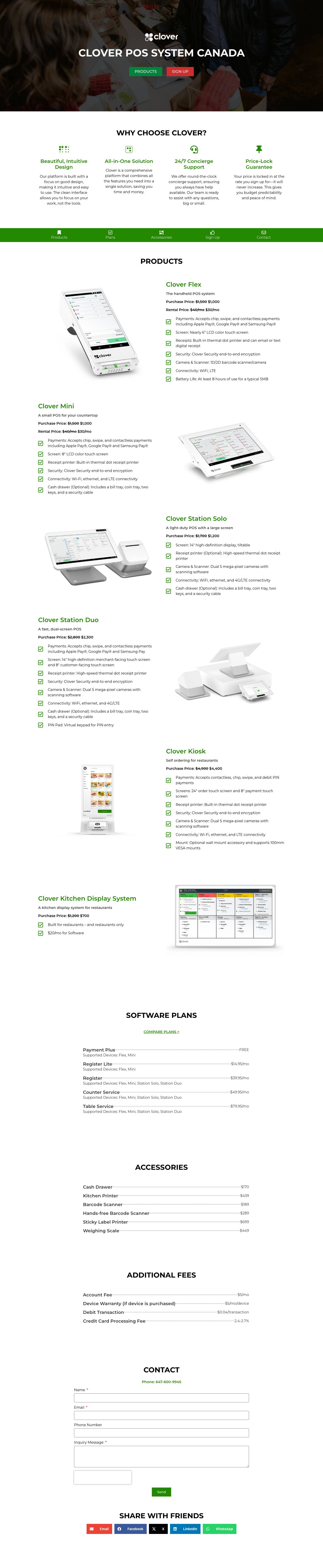 Home - Clover POS - Full Screenshot