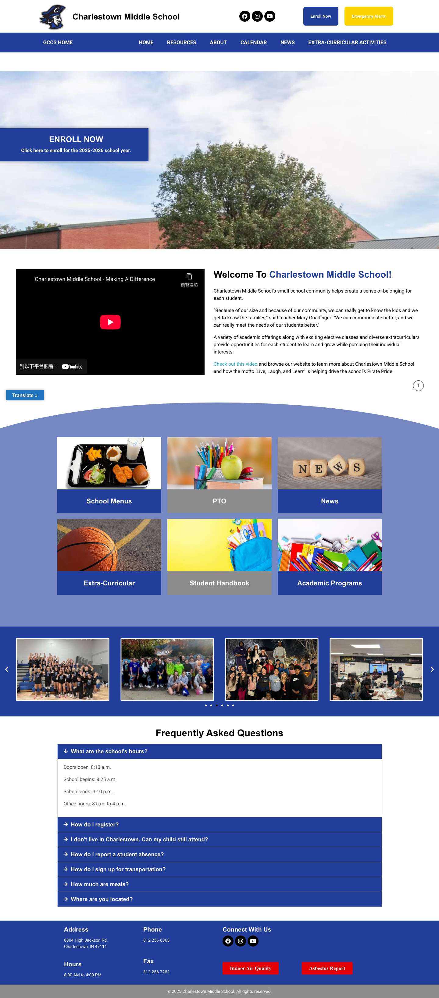 Charlestown Middle School - Full Screenshot