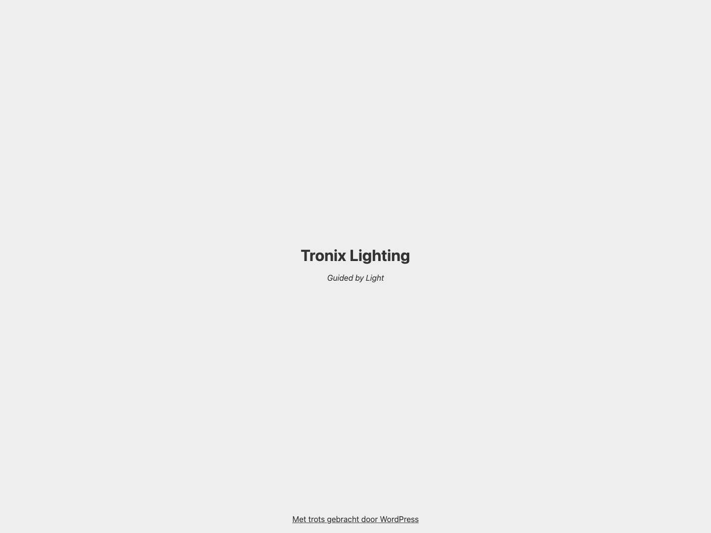 Tronix Lighting | 25 years of experience | high quality LED lighting - Full Screenshot