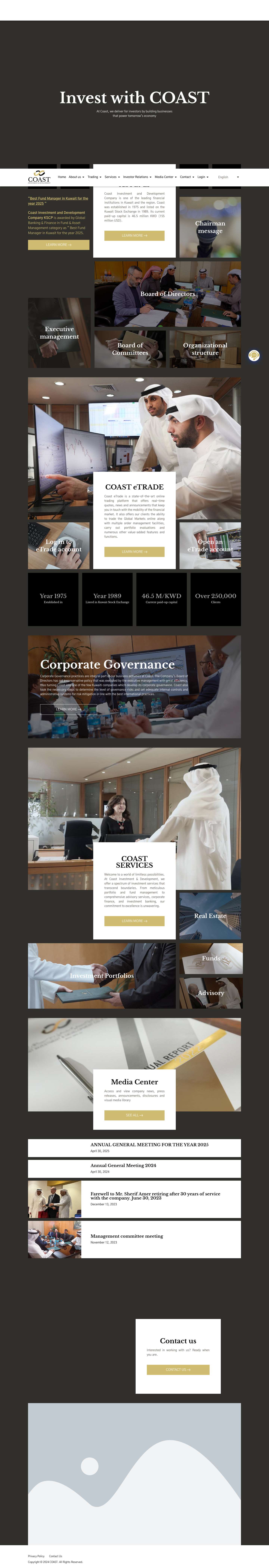 Coast Investment & Develoment - Full Screenshot