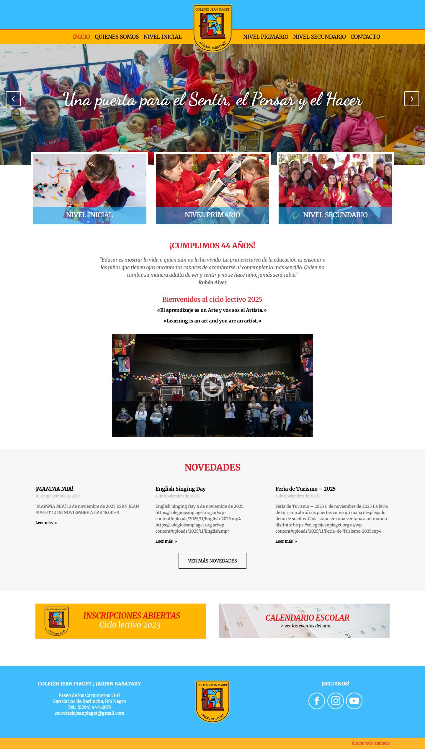 Colegio Jean Piaget Bariloche – Colegio Jean Piaget Bariloche - Full Screenshot