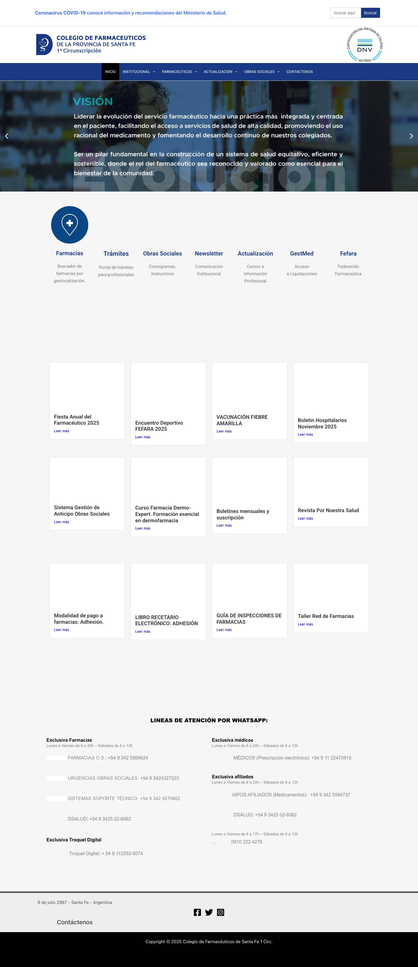 Colegio de Farmacéuticos de Santa Fe 1 Circ. – Colegio de Farmacéuticos Santa Fe 1 Circ. - Full Screenshot