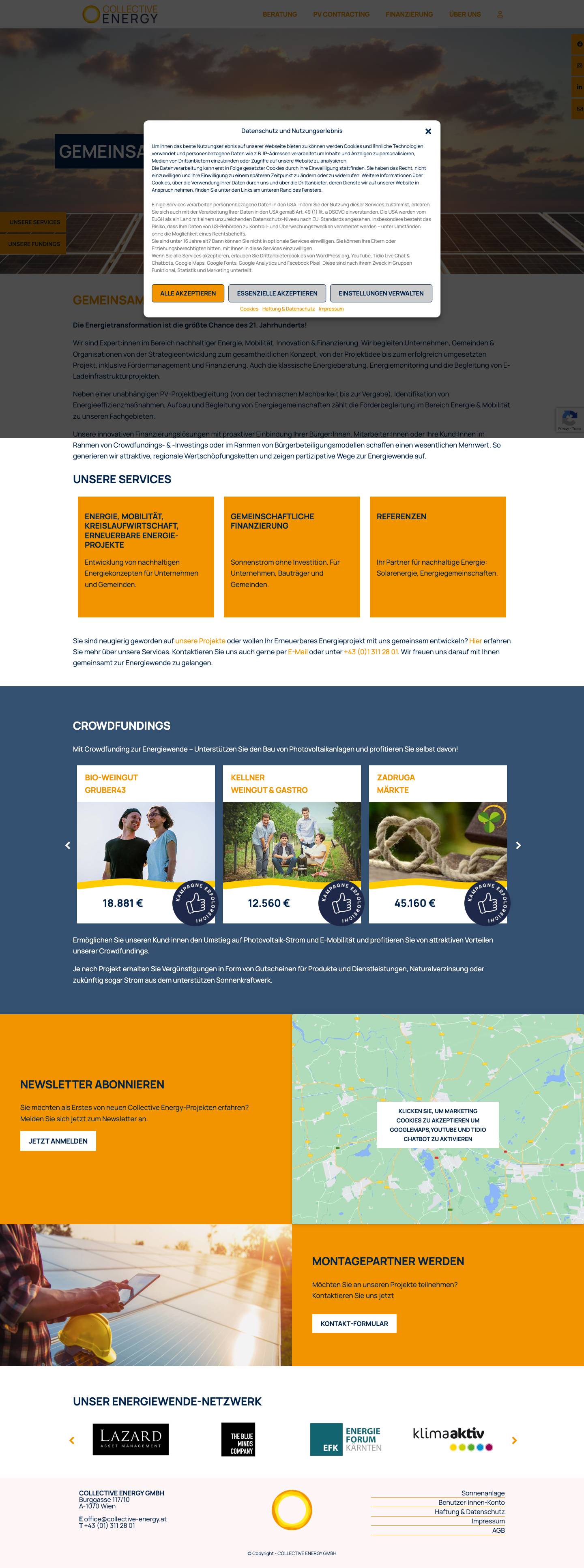 Gemeinsam zur Energiewende mit Collective Energy - Full Screenshot