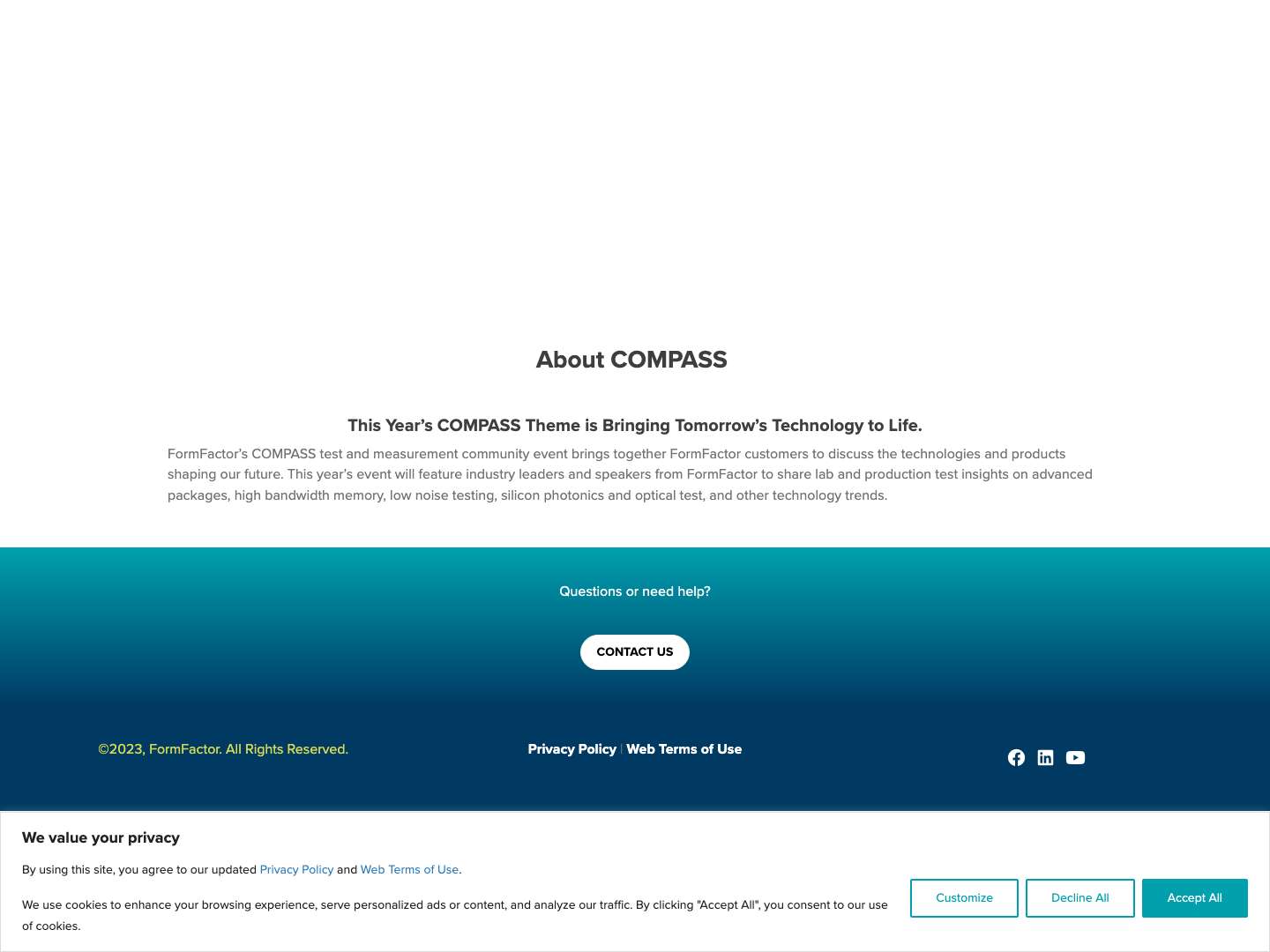 Test and Measurement Community | FormFactor COMPASS - Full Screenshot