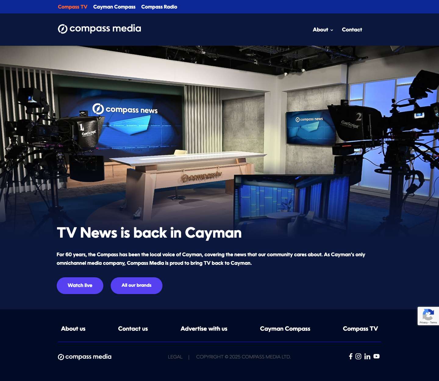 Compass Media - Omnichannel News, Entertainment and Broadcast Media Company - Full Screenshot