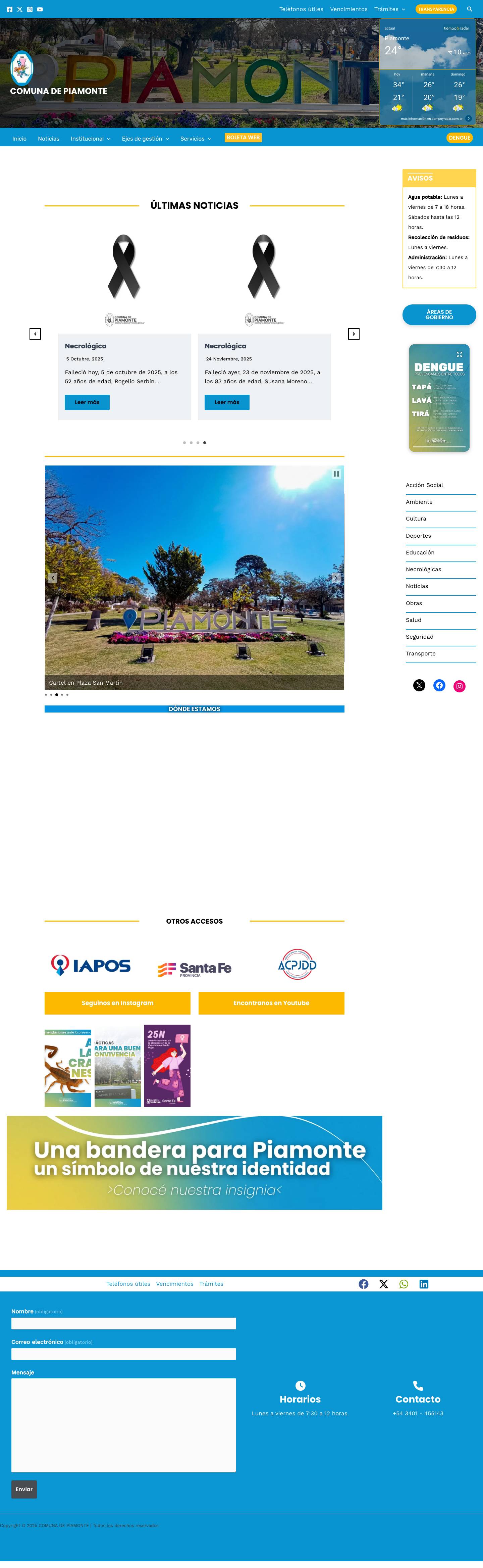 Comuna de Piamonte | COMUNA DE PIAMONTE - Full Screenshot