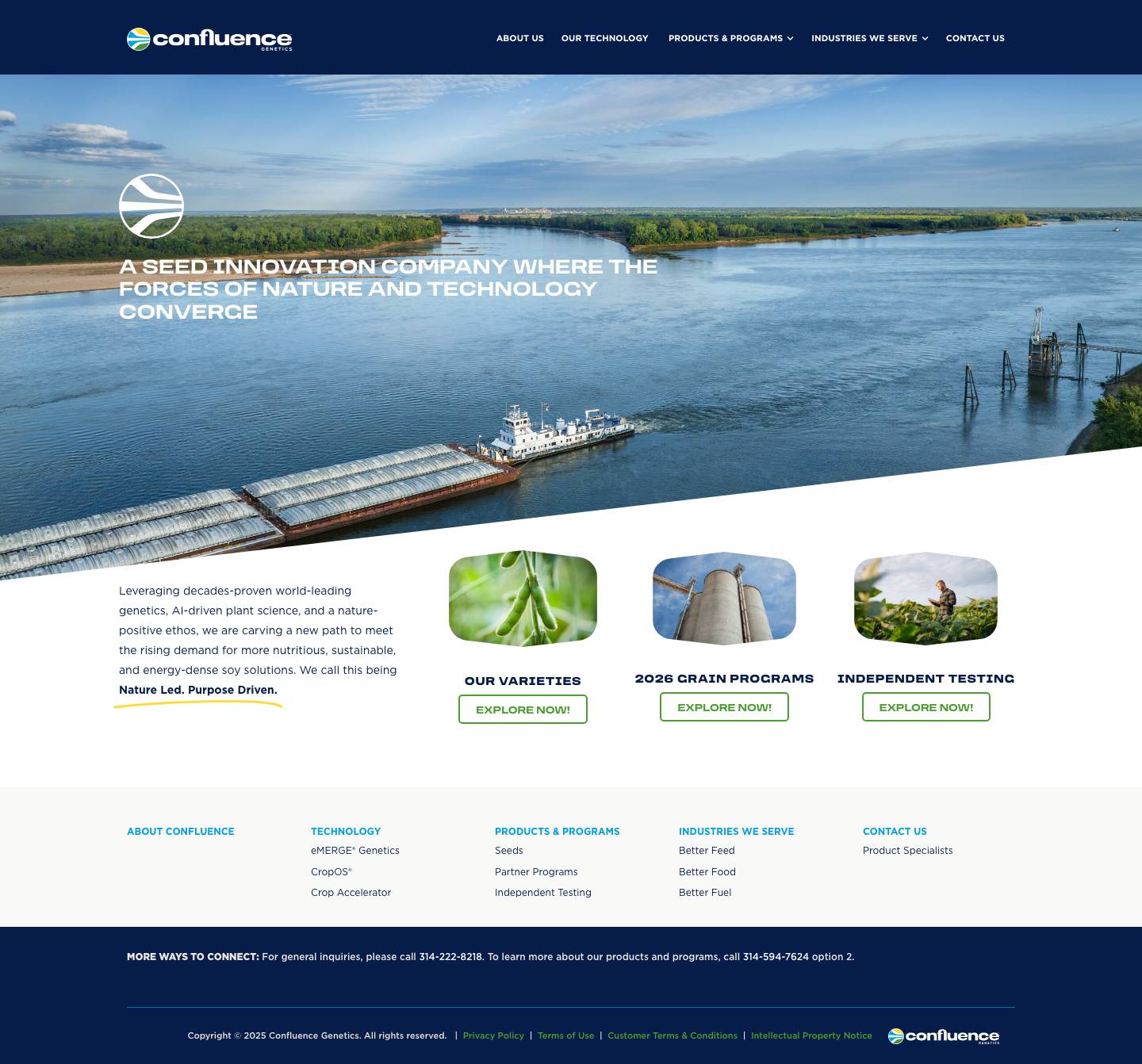 Welcome to Confluence Genetics - Confluence Genetics - Full Screenshot