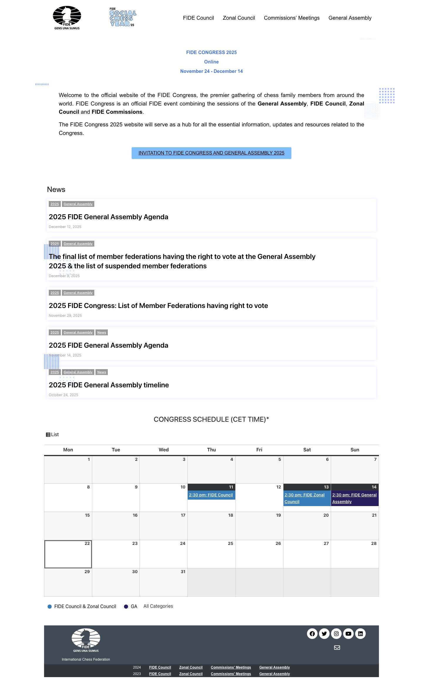 FIDE Congress 2025 – FIDE Congress 2025 - Full Screenshot